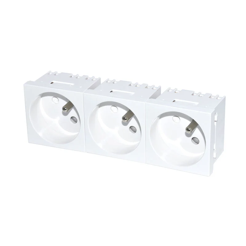 Frânsk Socket 16A 250V Three Universele Module