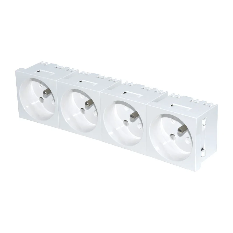 Frânsk White Socket Four Function Module