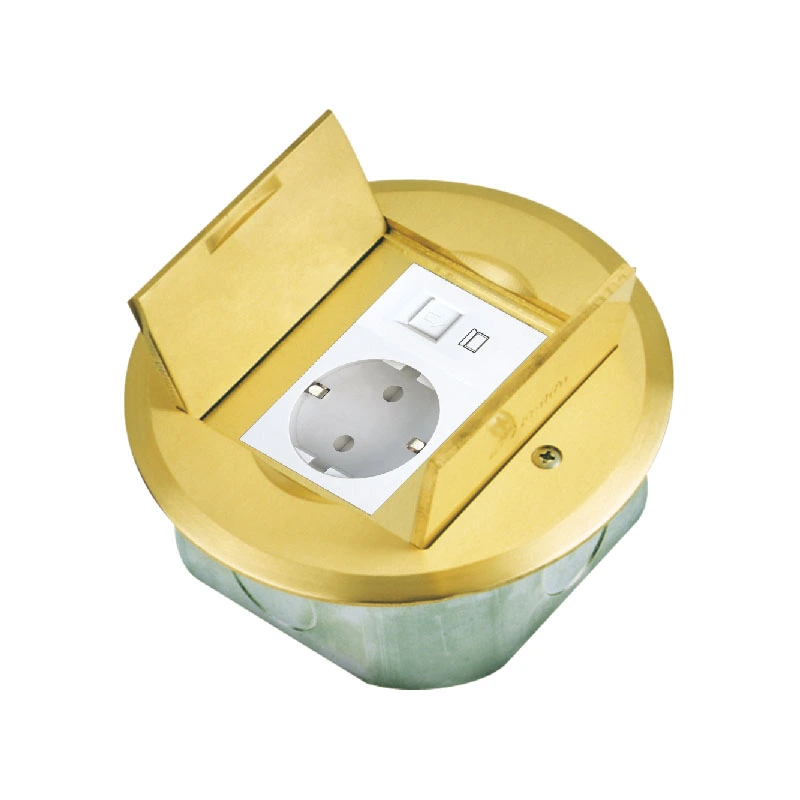 Hidden Floor Socket Box Circular Open Cover Type Socket