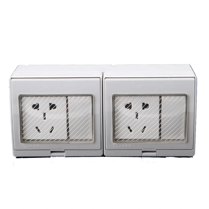 IP55 Series 5 Pin Multifunction Wall Socket mei Switch foar Home