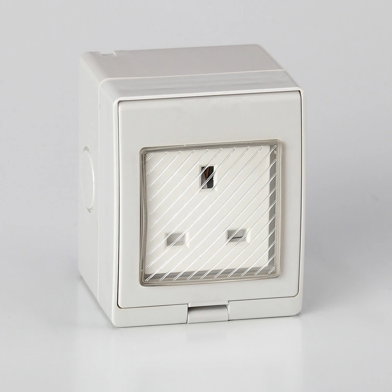 IP55 Series Waterproof UK Type Socket en Switch foar Outdoor