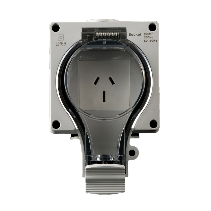 IP66 Nije Series Fêst Surface Australyske Socket mei Switch