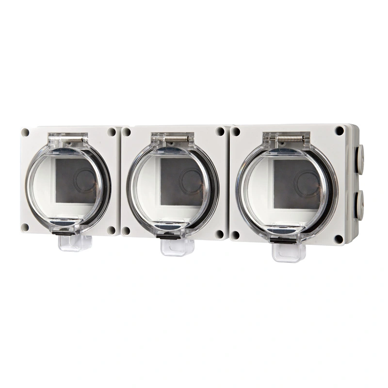 IP66 Series Waterproof Socket 3 Modules Lege Enclosure