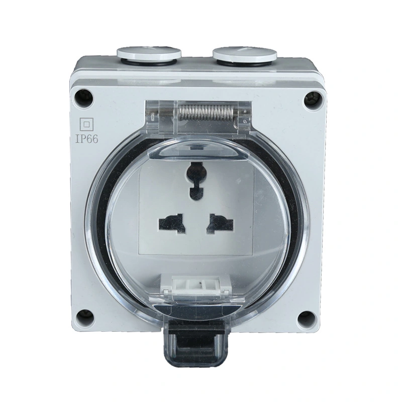 IP66 Waterproof Surface Multi Funksje Socket en Switch