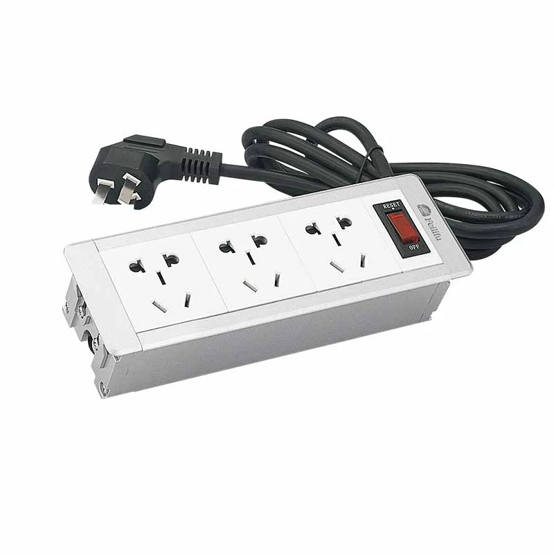 Multi-Function Hidden Desktop Socket Rjochthoek Power Strip