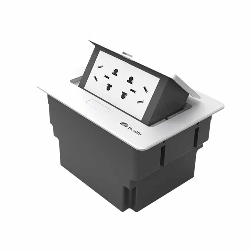 Ynbêde Pop Up Power Desk Socket mei knop