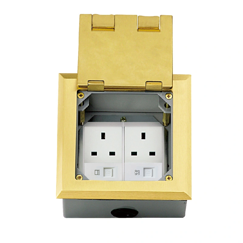 Upward Clamshell Multi-Function Floor Socket 6 Module Kapasiteit